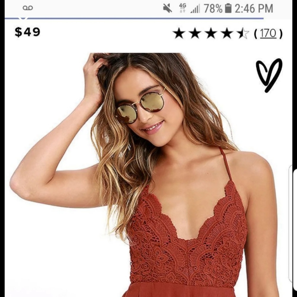 Lulus Star Spangled Romper XS